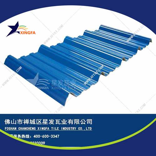 厚度3.0mm蓝色900型PVC塑胶瓦 重庆工程钢结构厂房防腐隔热塑料瓦 pvc多层防腐瓦生产网上销售